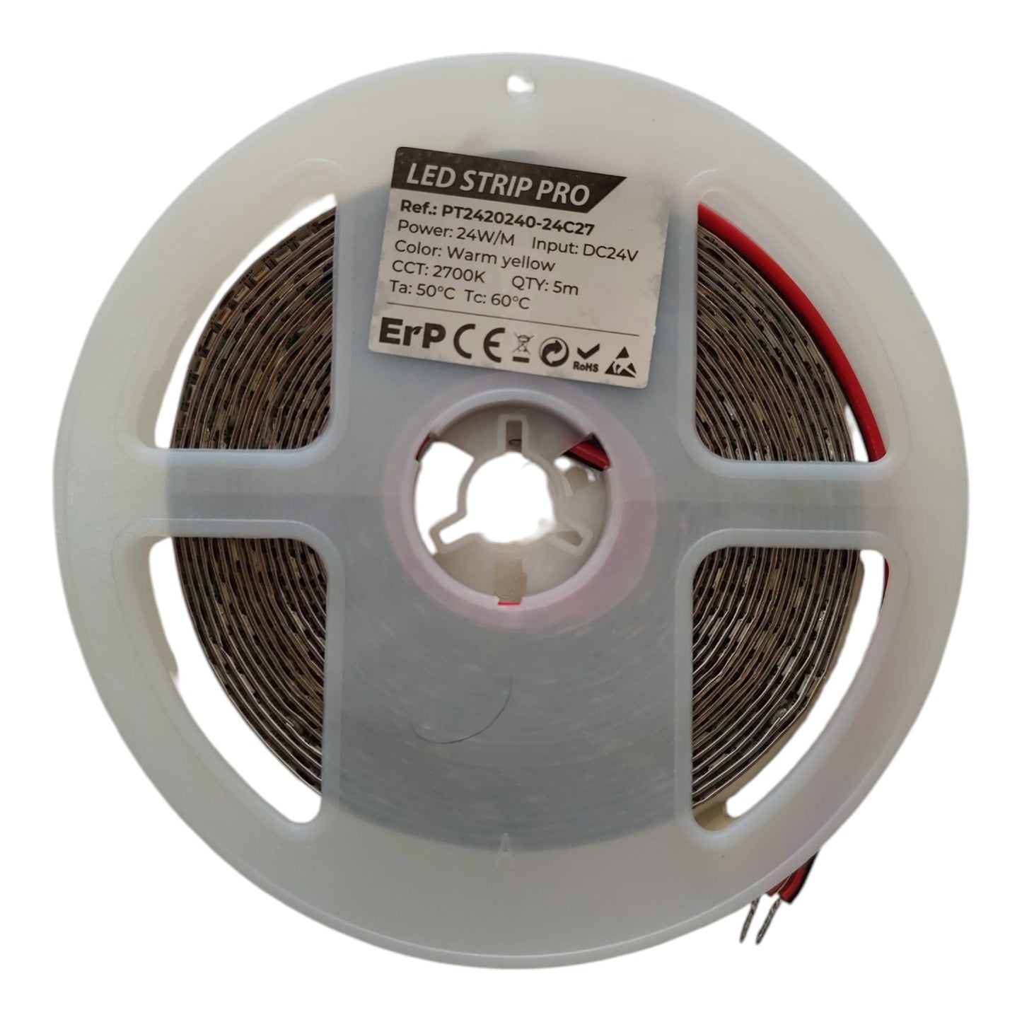 FITA LED- 24W/M 24V IP:20 240LEDS/M 6500K (5M)