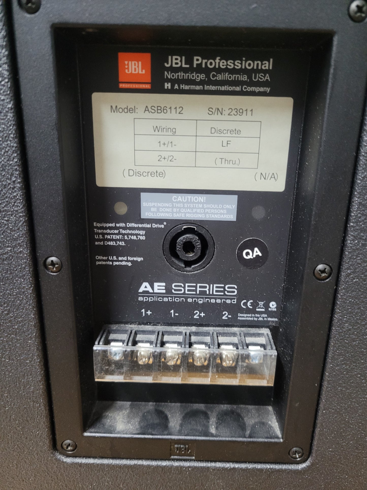 JBL Audio - ASB 6112 - caixas de graves