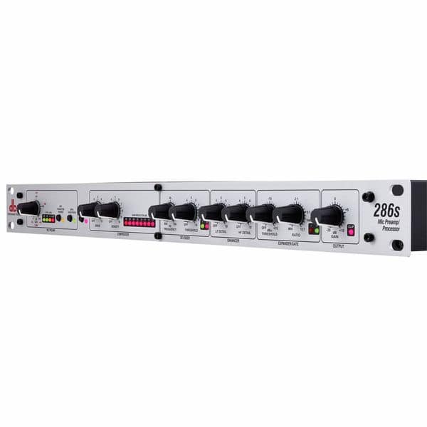 dbx 286s — Pré-amplificador e Processador de Microfone Profissional | Rack 1U | Com Caixa