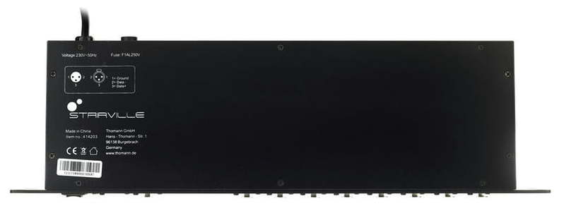 Splitter e Amplificador DMX de 8 Saídas 3-pin para Rack 19" com USB – Stairville