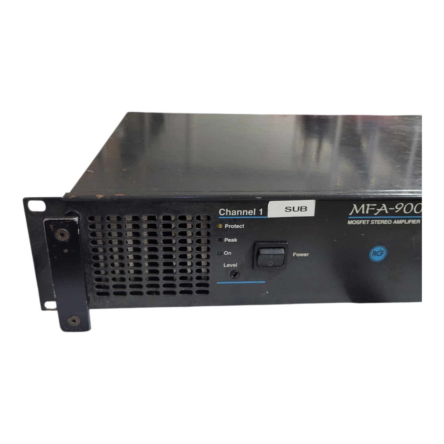 Amplificador de Potência RCF MFA-900 – MOSFET Stereo | 2 Canais | Bridge | Made in Italy | Rack 2U