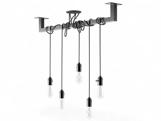 Barra Industrial Loftbar Preta - 200 cm