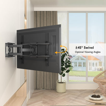 Suporte de Parede TV Bontec Full-Motion - Articulado - VESA 600x400 (Até 60kg)