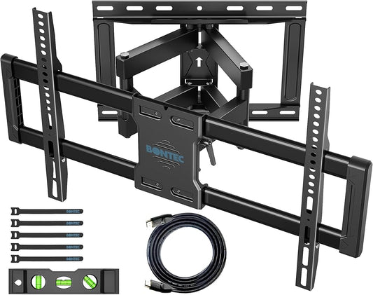 Suporte de Parede TV Bontec Full-Motion - Articulado - VESA 600x400 (Até 60kg)