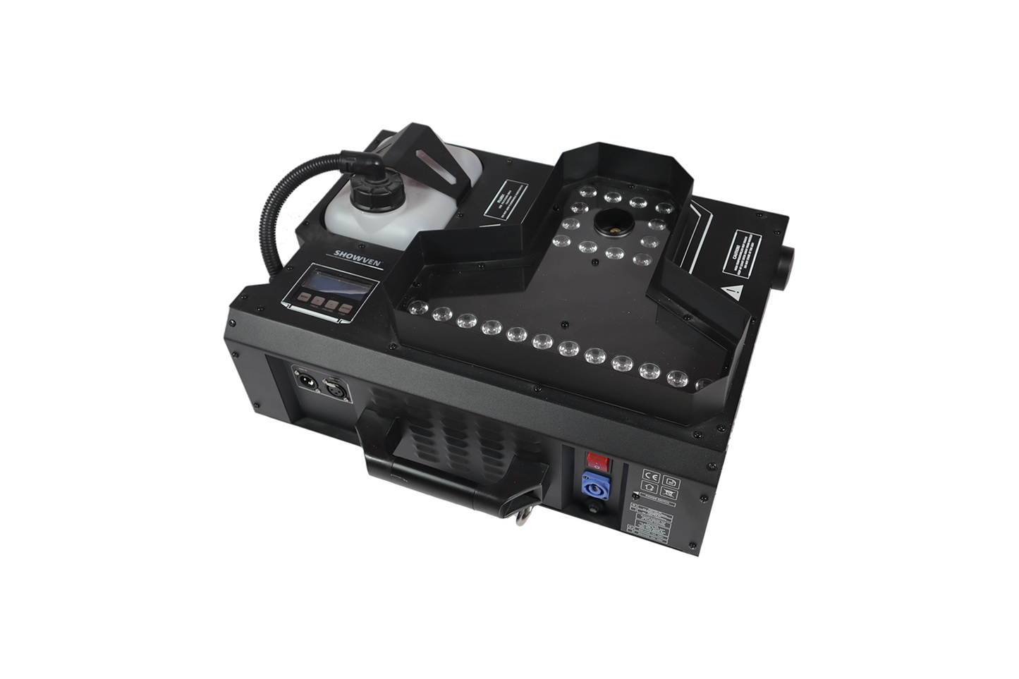 Showven Sonicboom X Smokejet vertical Fog Machine, 3000W, RGB, 35x5W LED, Output: max. 10m, DMX512
