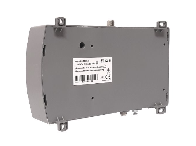 Amplificador de banda larga IKUSI NBS‑701‑C48 para sinais terrestres