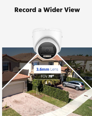 Kit 4 Câmaras de Vigilância CCTV Annke – Lente 3.6mm HD com Luz Branca e Visão Noturna