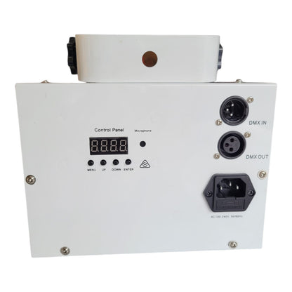 Projetor Efeito LED Derby Branco com DMX e Som-Ativado