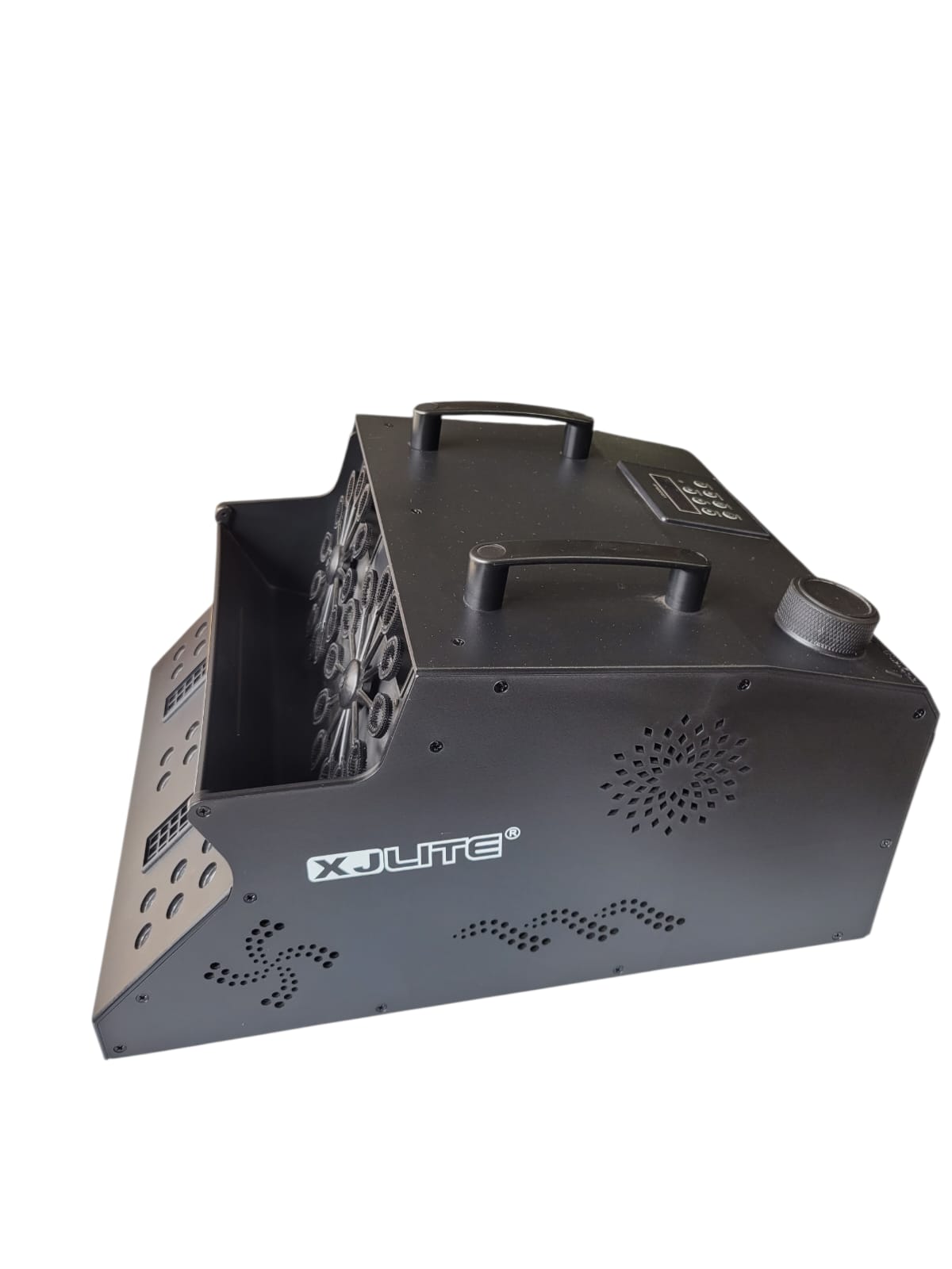 XJ Lite Máquina Fumo e Bolhas com LEDs RGB e DMX