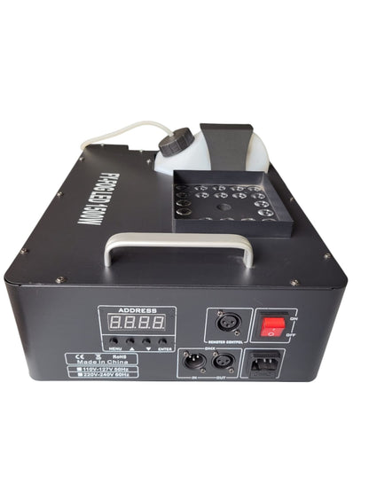 FY‑FOG LED 1500W – Máquina de Fumo Vertical com LEDs RGB e DMX