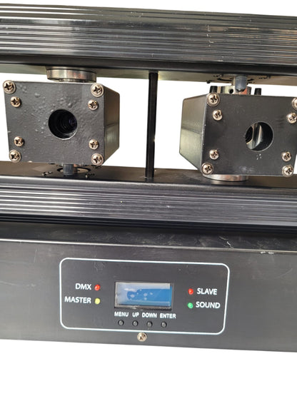 Barra de Laser/Beam 8 Olhos com DMX, Master/Slave e Som