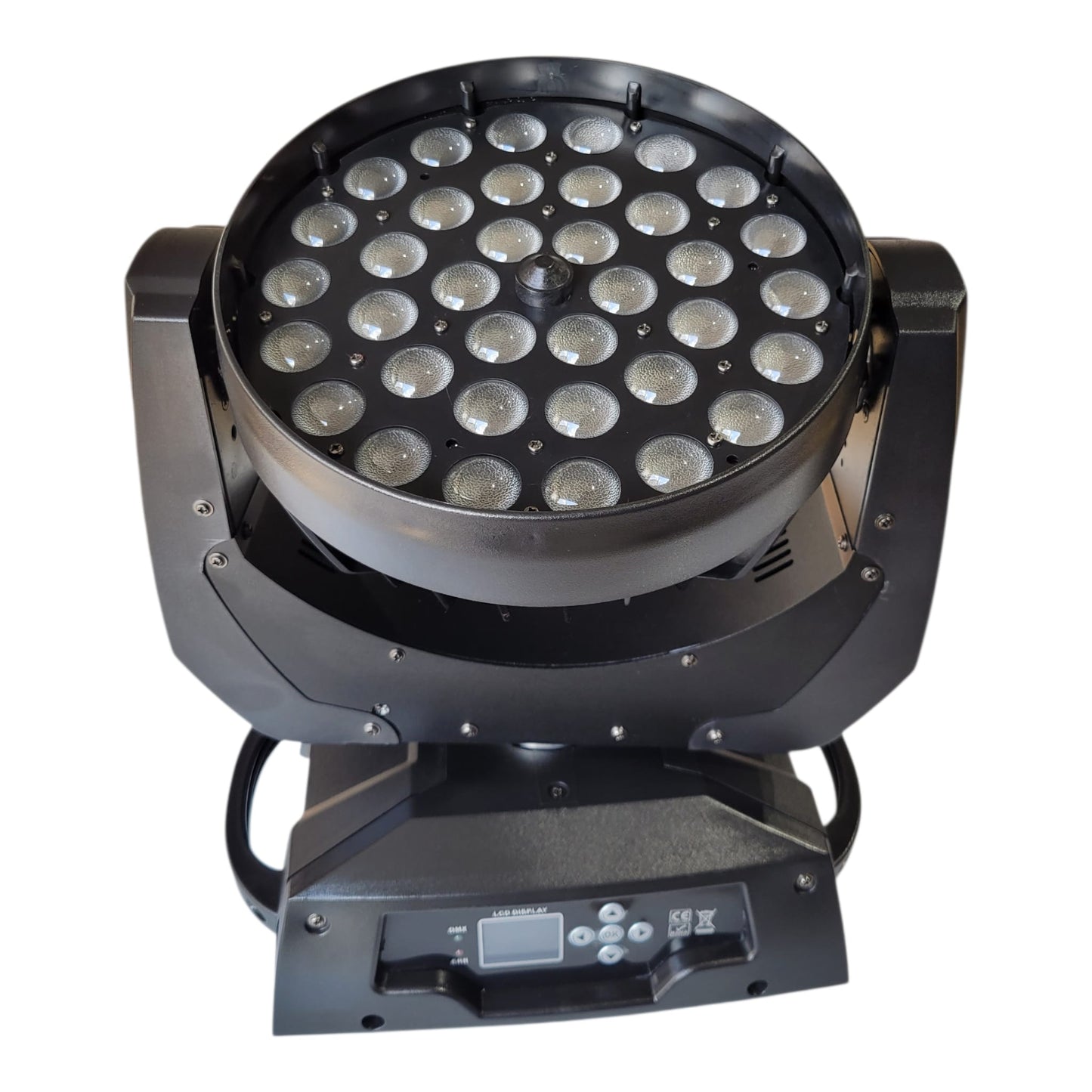 Moving Head LED Wash 36x10W RGBW Zoom - Iluminação Profissional DMX