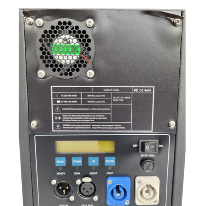 Máquina de Faíscas Frias 600W com Controlo DMX – Efeito Fonte de Pirotecnia Segura para Casamentos, Palcos e Eventos