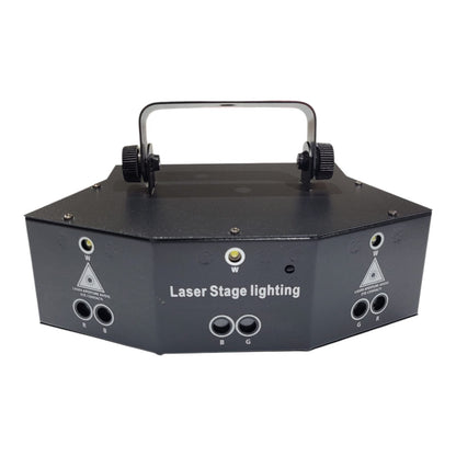 Projetor Laser de Palco Profissional - Controlo DMX e Ativação por Som