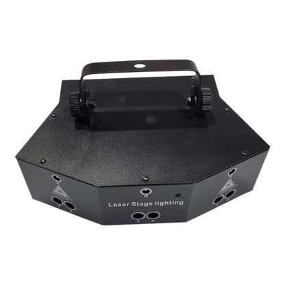 Projetor Laser de Palco Profissional - Controlo DMX e Ativação por Som