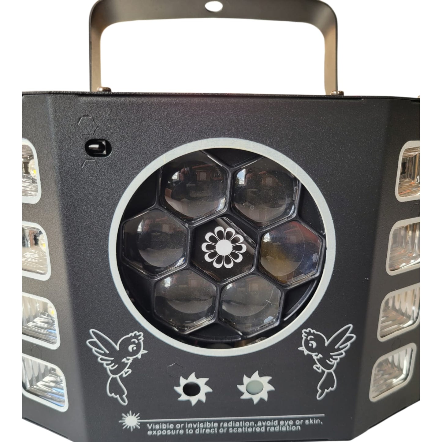 Efeito de Iluminação DJ Disco LED 4 em 1 RGBW - Controlo DMX e Som