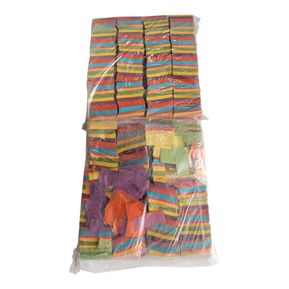 Confettis Retangulares Multicolor 1Kg – Recarga Profissional para Canhões