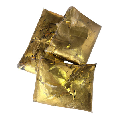 Confettis Metálicos Dourados ou Prateados 1Kg – Recarga Profissional para Canhões