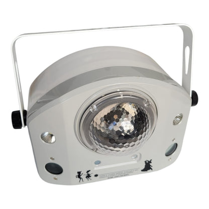 Projetor LED Moonflower Branco com DMX – Efeito de Discoteca
