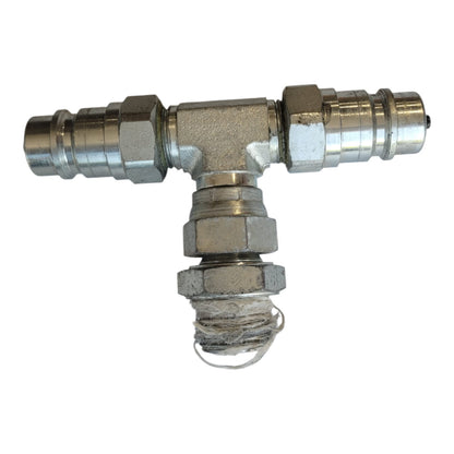 Conector Hidráulico / CO₂ – União Metálica com Rosca e Vedação
