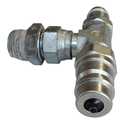 Conector Hidráulico / CO₂ – União Metálica com Rosca e Vedação