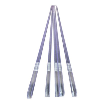 Perfis Plásticos Rígidos em PVC – Tiras de Acabamento 100mmx7mmx10mm