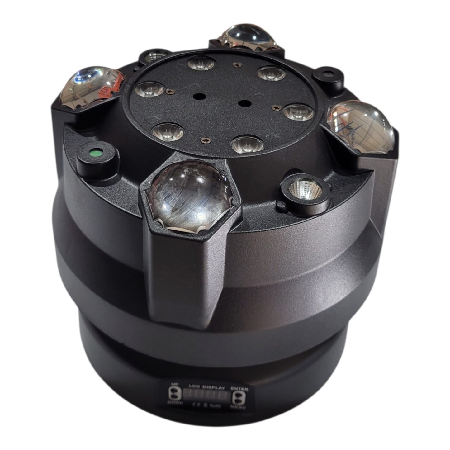 Moving Head Bee Eye Ball 6 Olhos — LED RGBW + Laser RGB | DMX512 | Rotação 360°