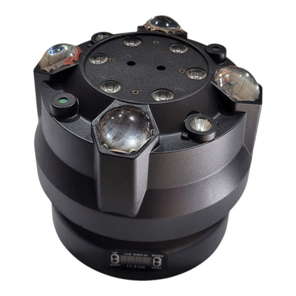 Moving Head Bee Eye Ball 6 Olhos — LED RGBW + Laser RGB | DMX512 | Rotação 360°