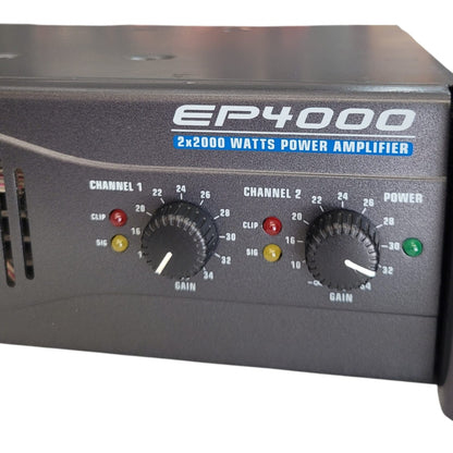 Amplificador de Potência Behringer Europower EP4000 – 2×2000W | Stereo/Bridge | Rack 2U