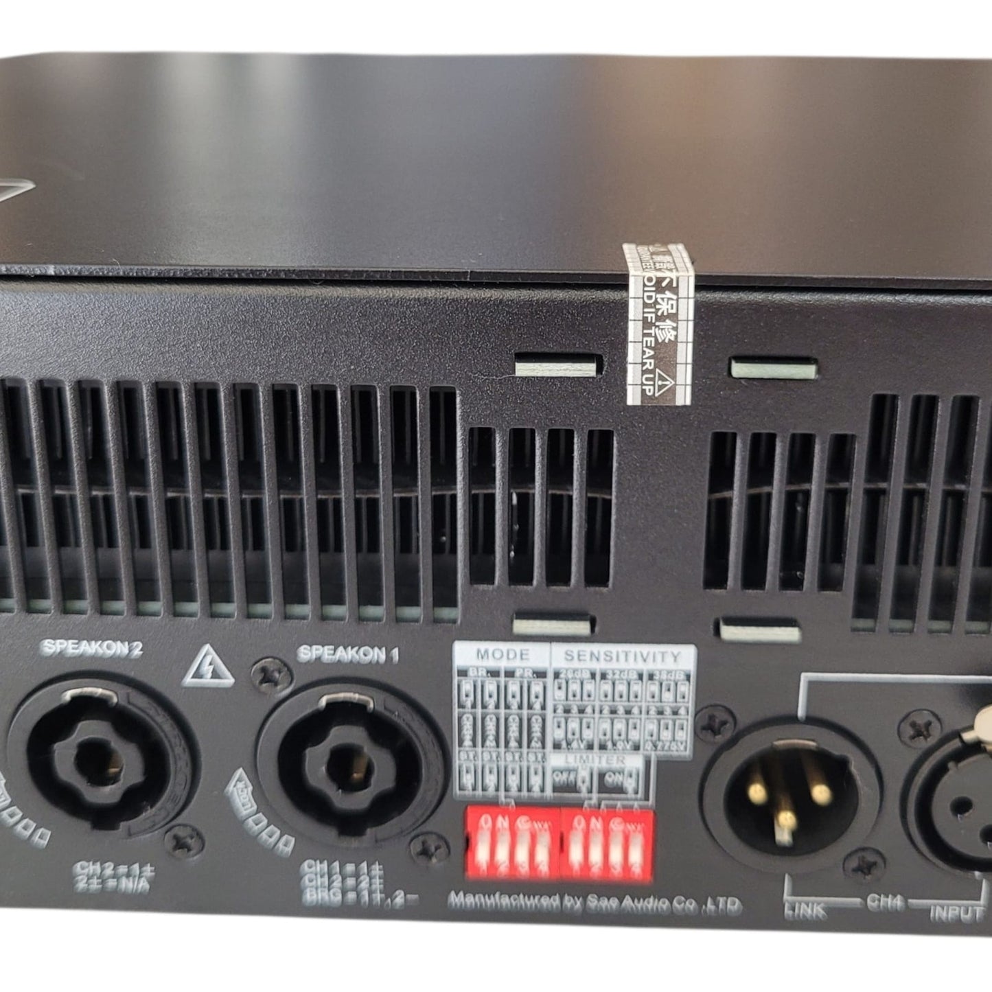 Amplificador de Potência 4 Canais SAE PQM13 II – Class I | 4× Speakon | XLR | Rack 2U