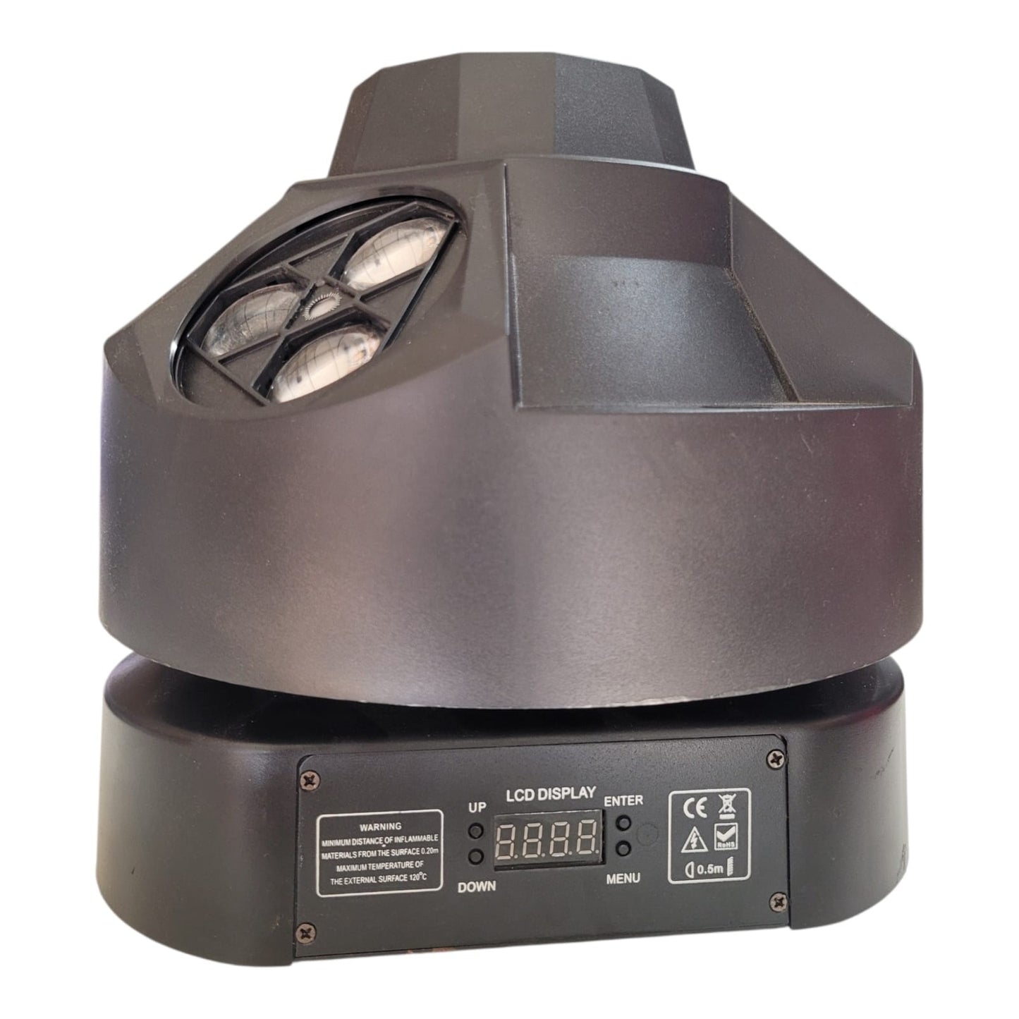 Moving Head LED Spider Ball 3×4 RGBW — Rotação 360° Infinita | DMX | Efeito Feixe Multicolor