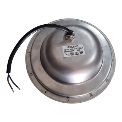 LÂMPADA LED PISCINA 6500k PAR56 CRI>80 - 35W INOX AC-DC12V/24V (vidro mais grosso)