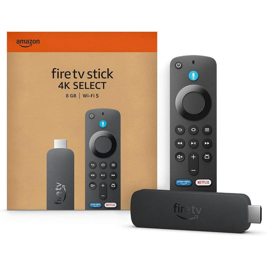 Amazon Fire TV Stick 4K Select 8GB Wi-Fi 5 – Leitor de Streaming 4K Ultra HD com Comando de Voz Alexa