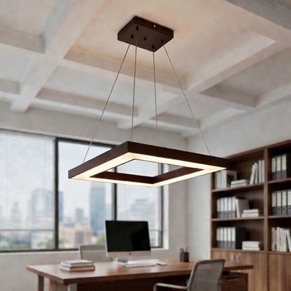 Candeeiro LED Suspenso Quadrado – 32W, 6000K